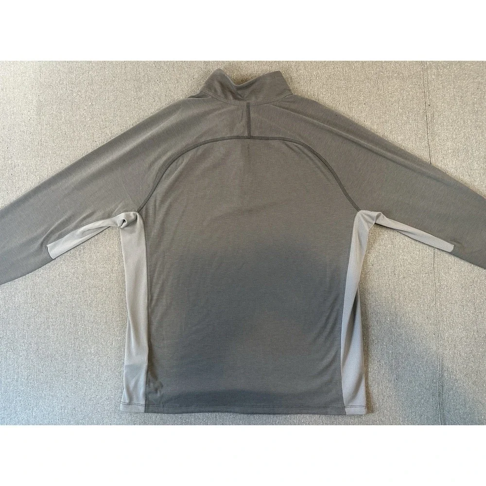 The North Face Men's Quarter Zip Fleece Pullover Gray Size Large Lightweight